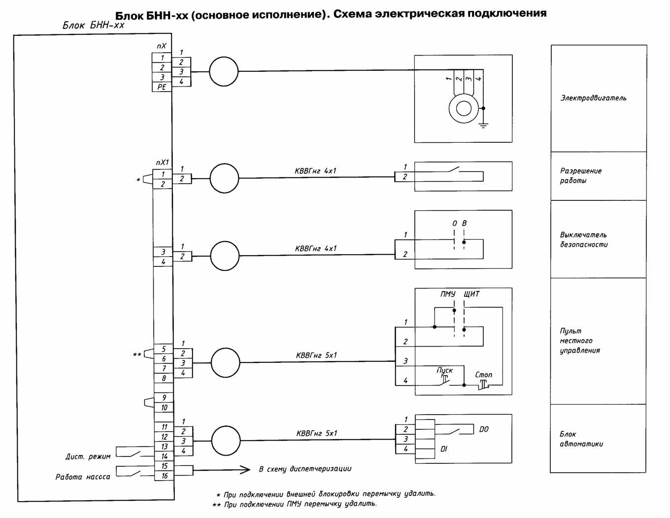 Блок автоматики схема подключения