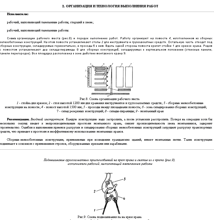 414090. Типовая технологическая карта (ттк) строповка и расстроповка грузов, разгрузочные работы и складирование материалов