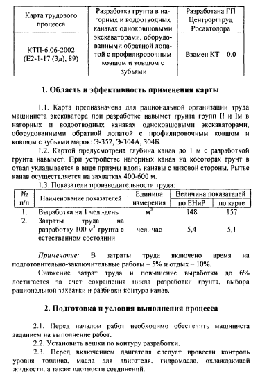 415810. Карта трудового процесса. Разработка грунта в горных и водоотводных канавах одно
 415810. Карта трудового процесса. Разработка грунта в горных и водоотводных канавах одно