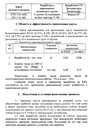 415840. Карта трудового процесса. Разработка и перемещение нескального грунта II гркппы бульдозерами на базе трактора Т-180
 415840. Карта трудового процесса. Разработка и перемещение нескального грунта II гркппы бульдозерами на базе трактора Т-180